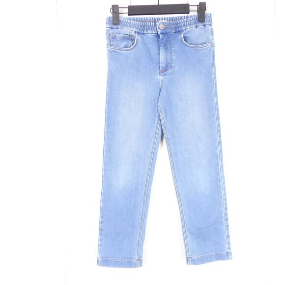 Faherty Pants Kids SZ 8 Denim Terry Stretch Relaxed Fit Elastic Waistband EUC - Picture 1 of 11